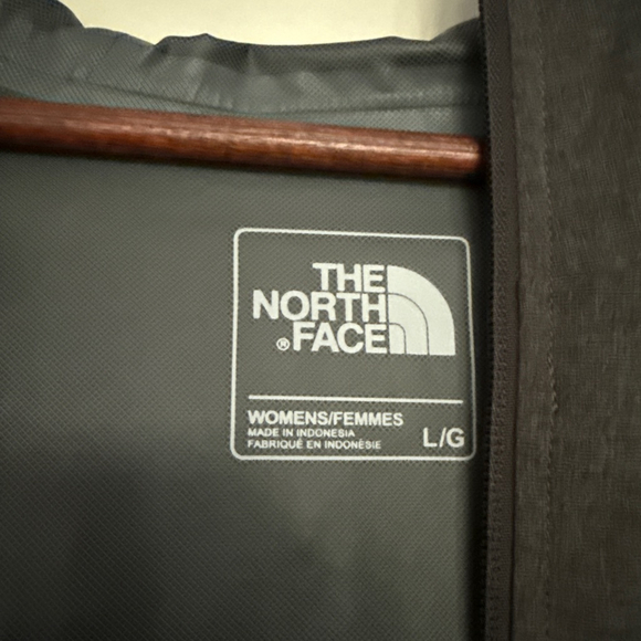 Women's The North Face HyVent Ski Snow Rain Jacket L Charcoal Black - Picture 9 of 11